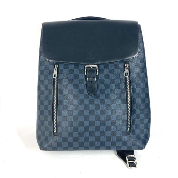 LOUIS VUITTON Navy Damier Backpack - Picture 1 of 16